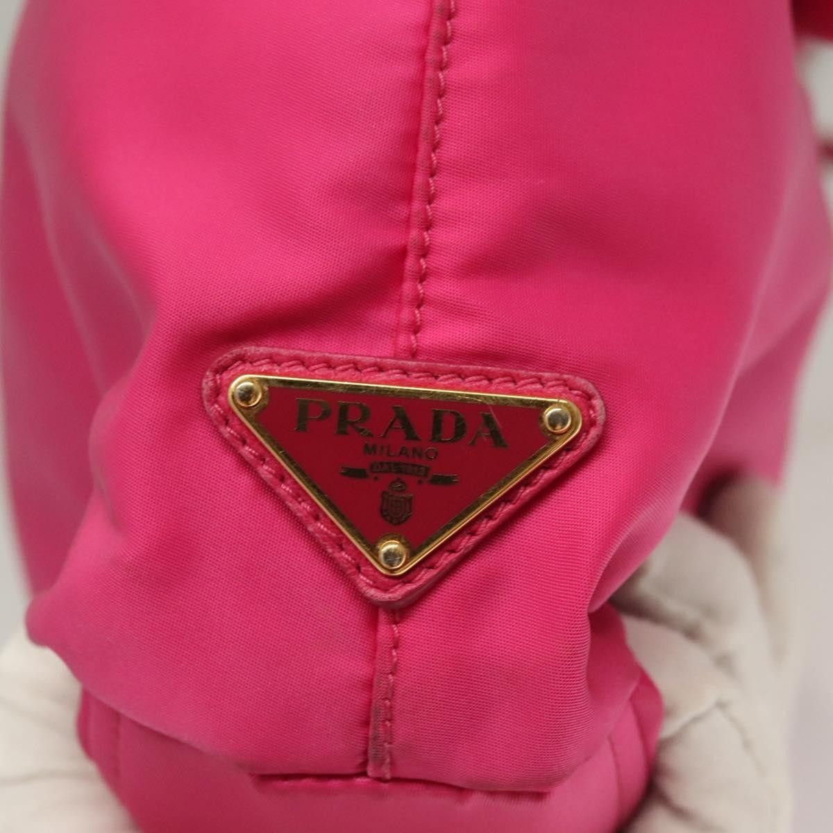 Prada Prada Logo Bow Convertible Tote Tessuto with Leather Size ONE SIZE - 21 Thumbnail