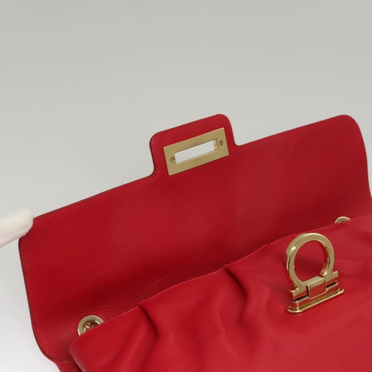 Salvatore Ferragamo Salvatore Ferragamo Gancini Chain Shoulder bag Leather Size ONE SIZE - 17 Thumbnail