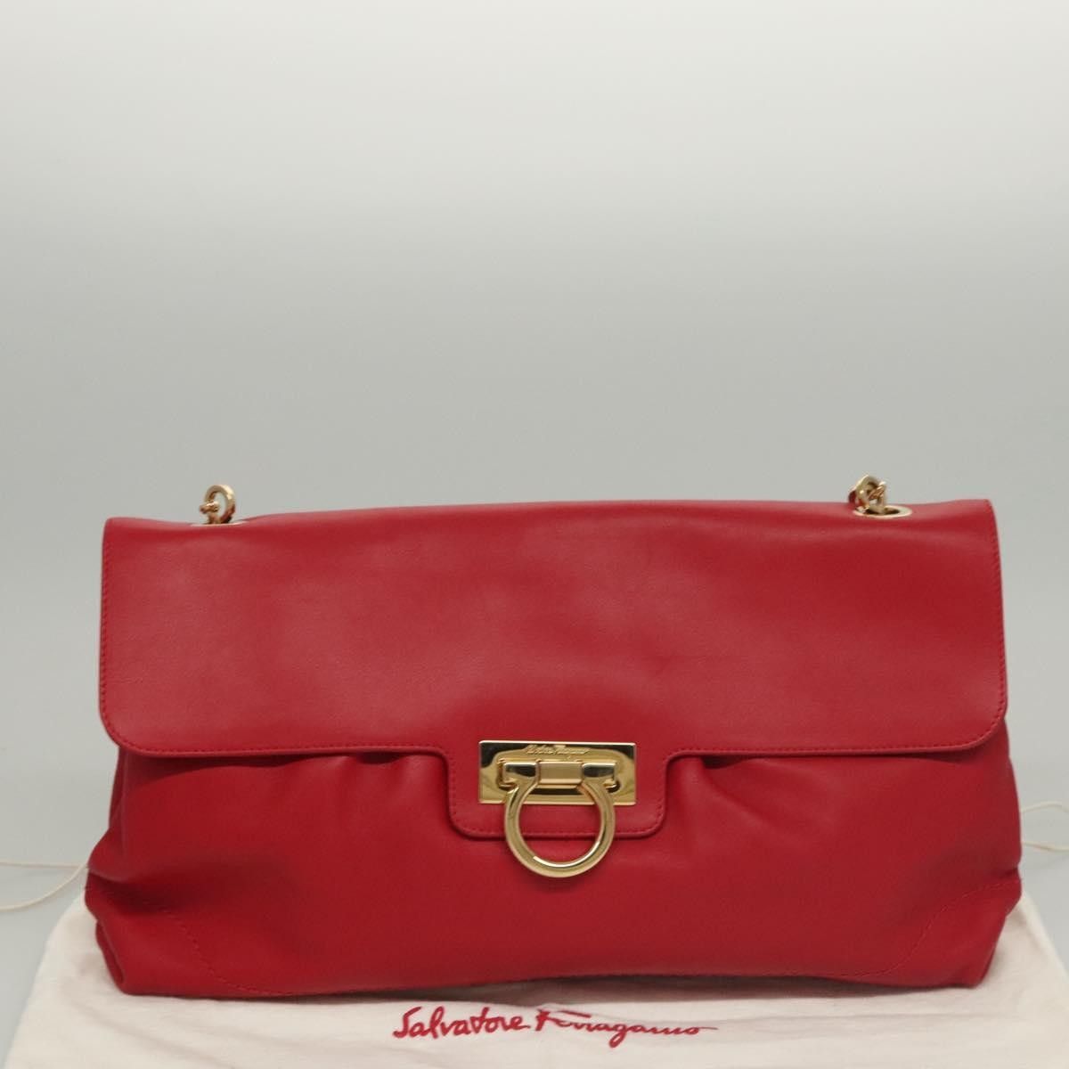 Salvatore Ferragamo Salvatore Ferragamo Gancini Chain Shoulder bag Leather Size ONE SIZE - 14 Thumbnail