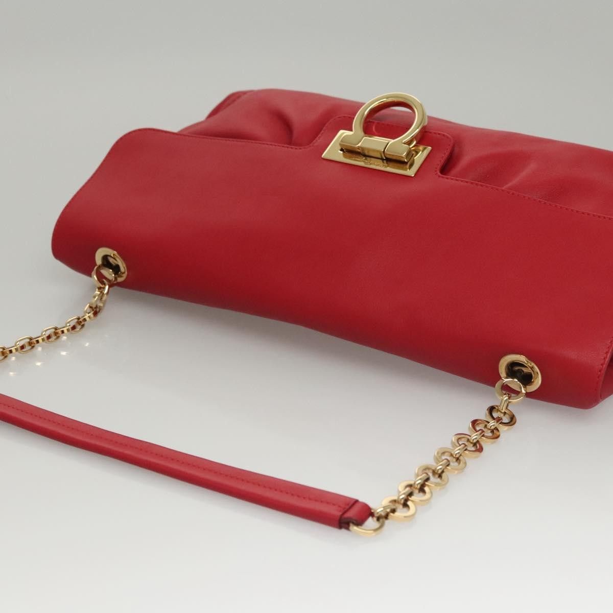 Salvatore Ferragamo Salvatore Ferragamo Gancini Chain Shoulder bag Leather Size ONE SIZE - 8 Thumbnail