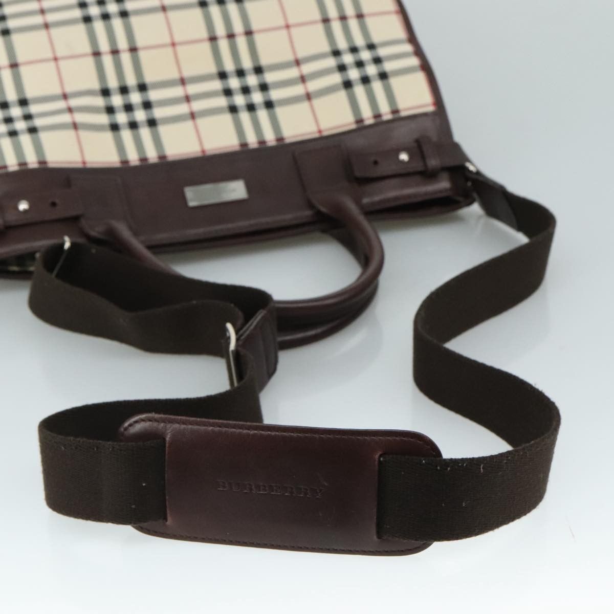 Burberry Burberry Top Handle Tote Nova Check Canvas Size ONE SIZE - 14 Thumbnail