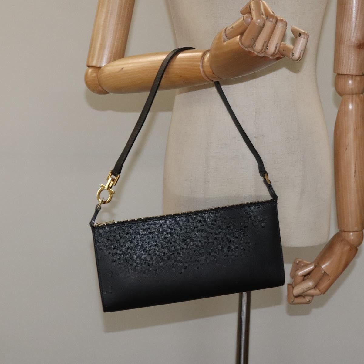 Salvatore Ferragamo Salvatore Ferragamo Gancini Pouch Leather Size ONE SIZE - 13 Thumbnail