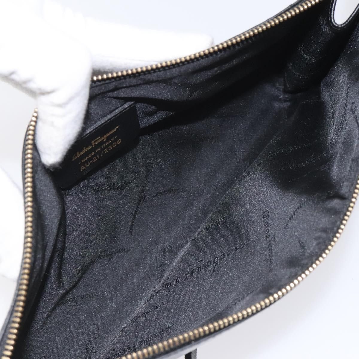 Salvatore Ferragamo Salvatore Ferragamo Gancini Pouch Leather Size ONE SIZE - 5 Thumbnail