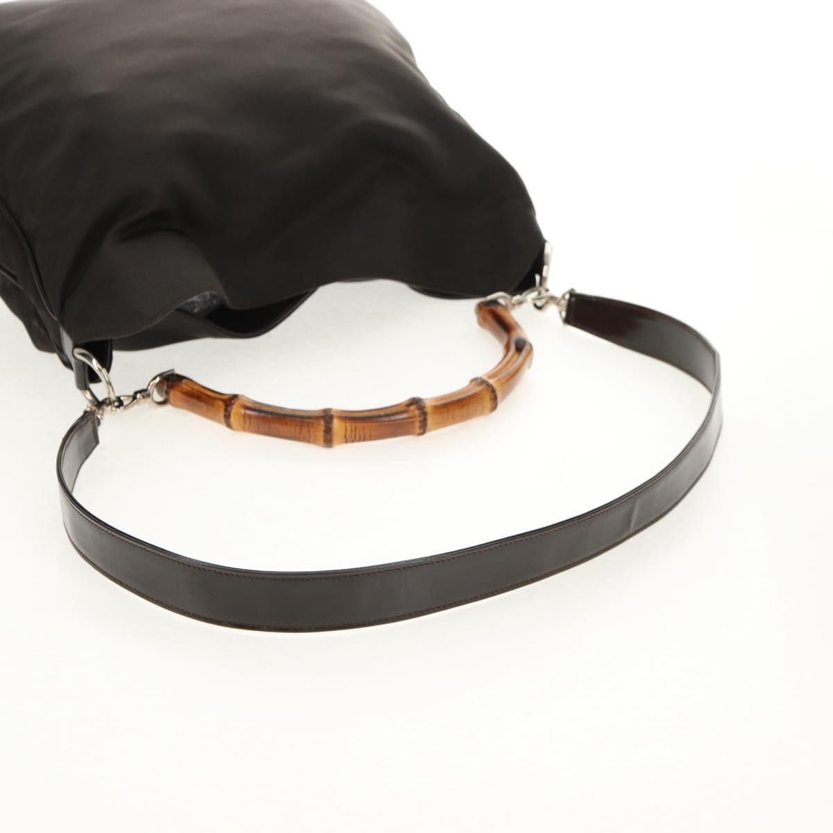Gucci Gucci Vintage Bamboo Shoulder Bag Nylon Size ONE SIZE - 16 Thumbnail