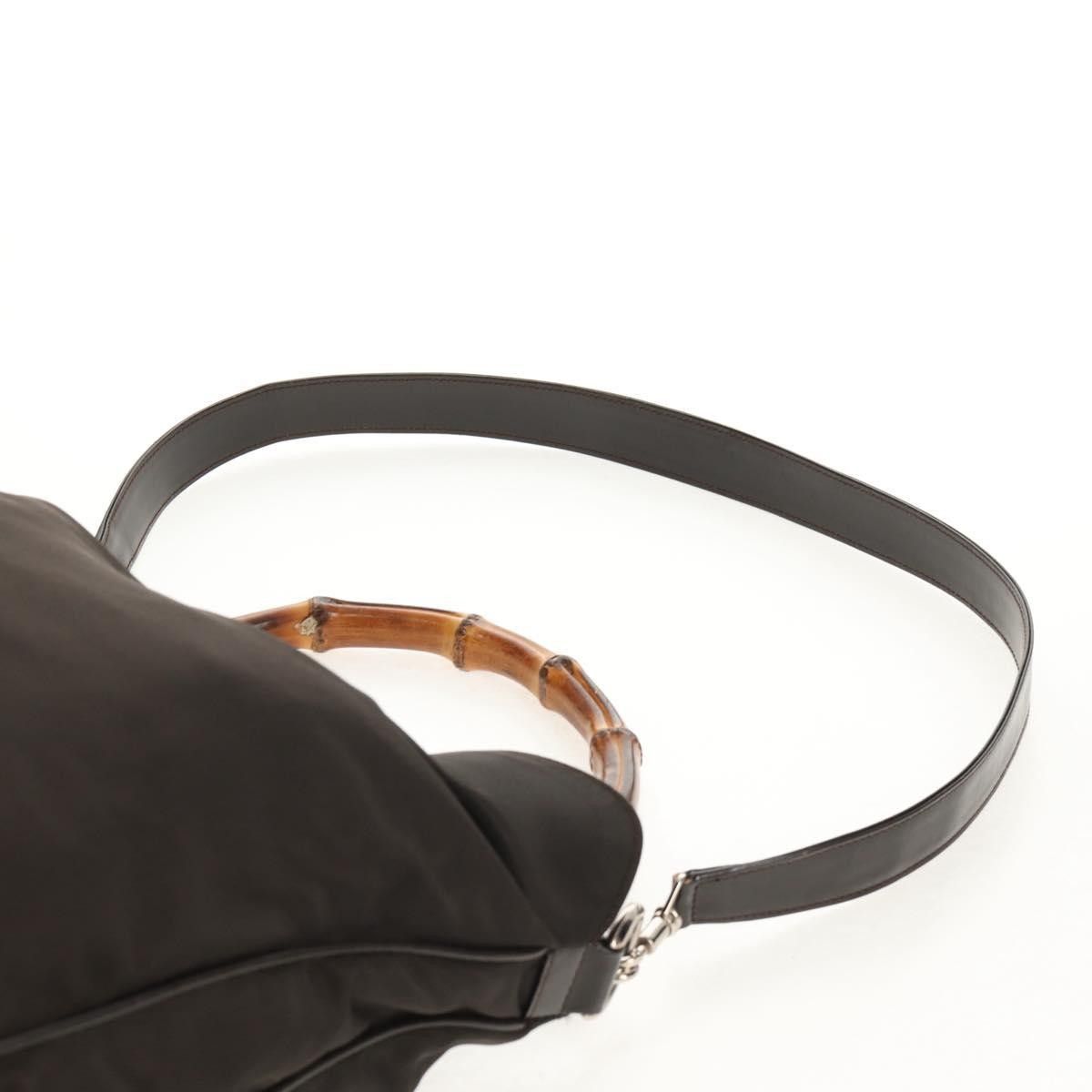 Gucci Gucci Vintage Bamboo Shoulder Bag Nylon Size ONE SIZE - 19 Thumbnail