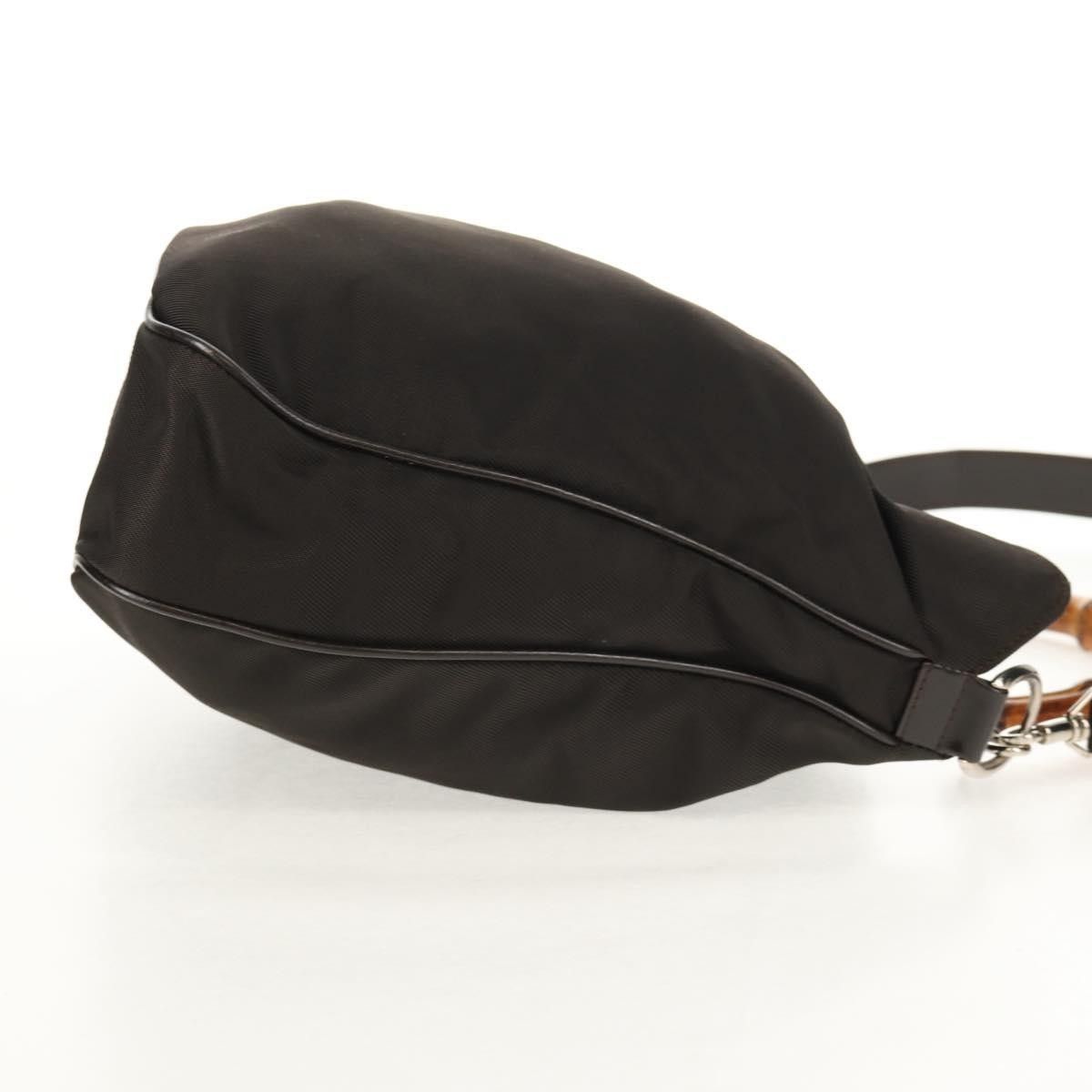 Gucci Gucci Vintage Bamboo Shoulder Bag Nylon Size ONE SIZE - 4 Thumbnail