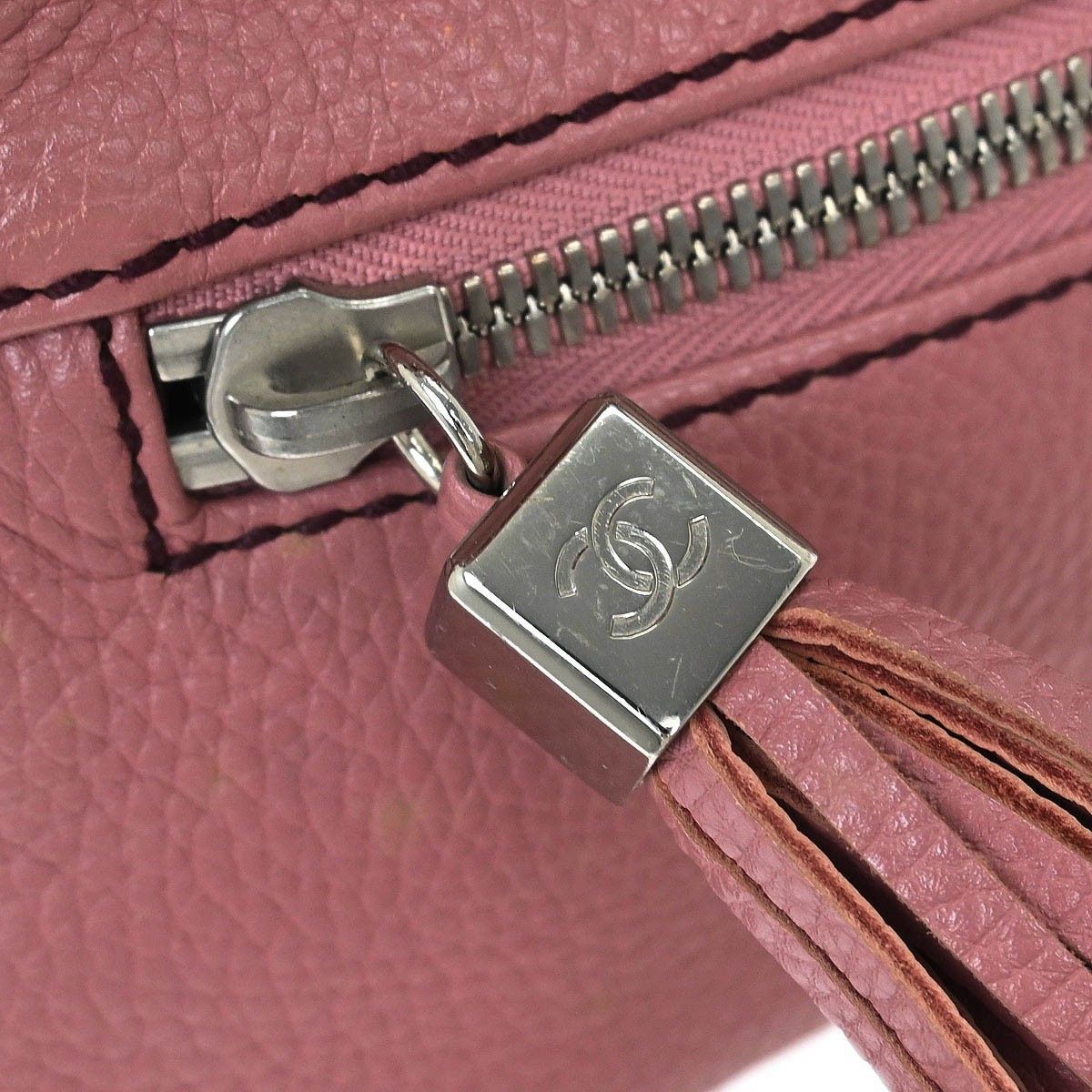 Chanel Chanel Lax Front Zip Bag Pebbled Leather Size ONE SIZE - 8 Thumbnail