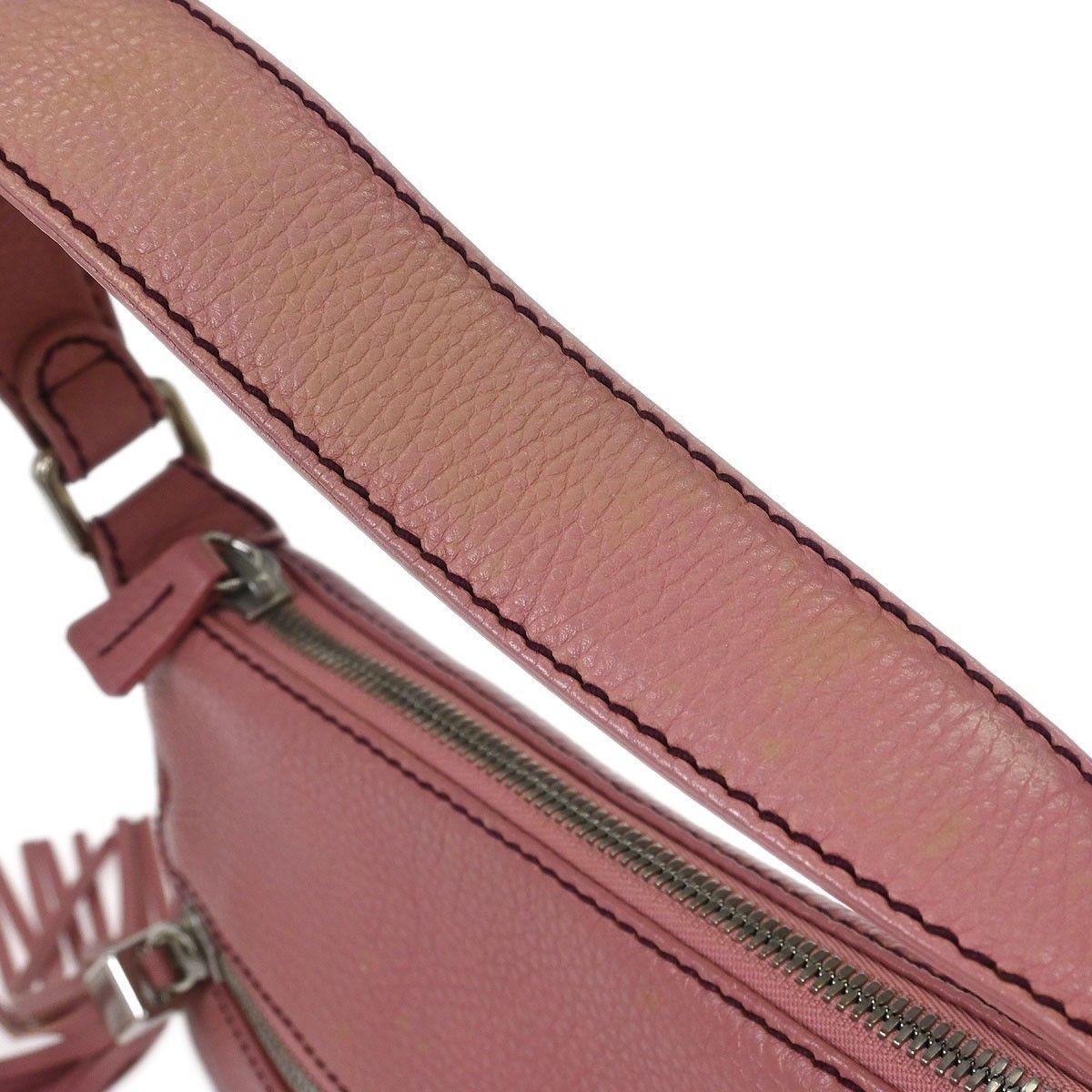Chanel Chanel Lax Front Zip Bag Pebbled Leather Size ONE SIZE - 3 Thumbnail