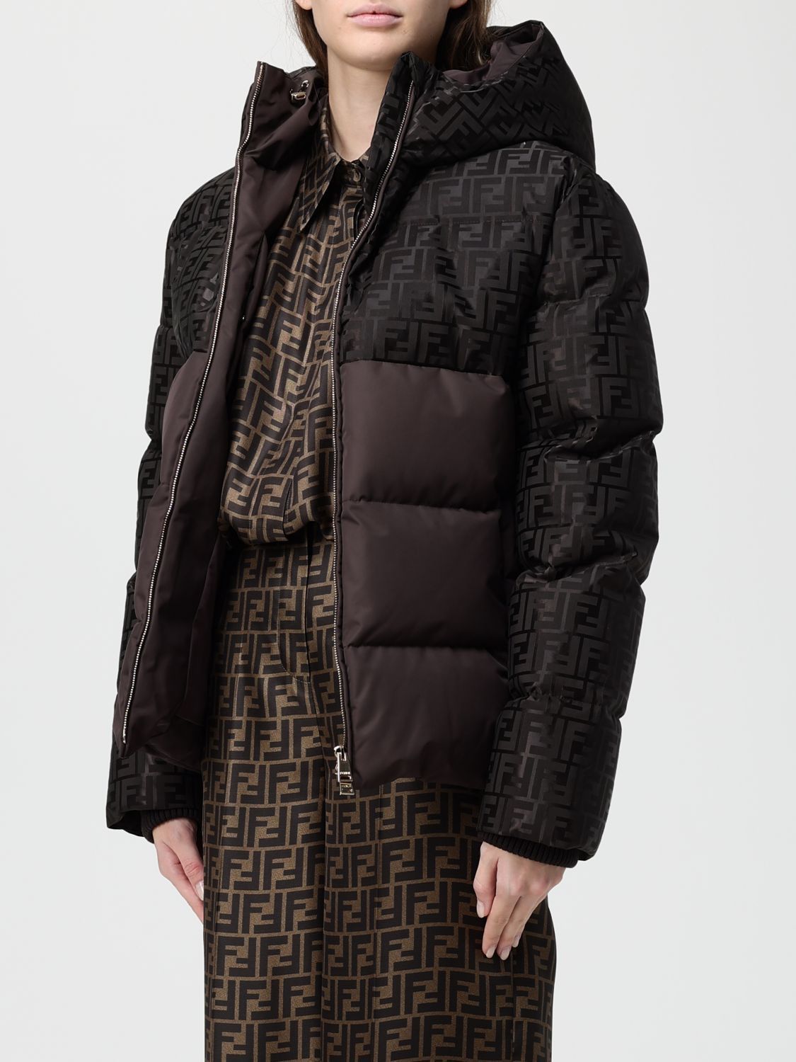 Fendi Fendi Jacket Woman Brown Size XS / US 0-2 / IT 36-38 - 4 Thumbnail