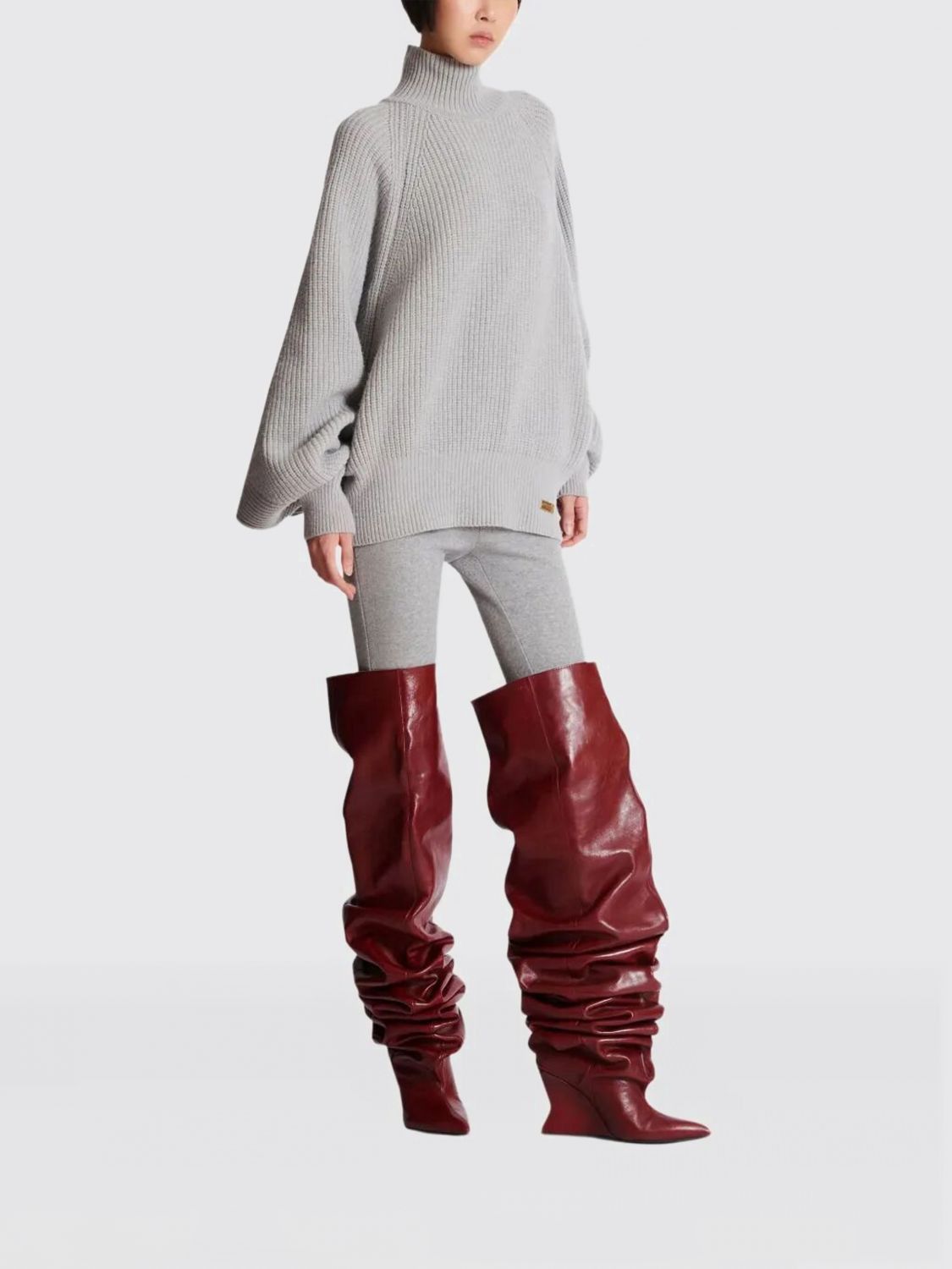 Balmain Balmain Sweater Woman Grey Size M / US 6-8 / IT 42-44 - 2 Thumbnail