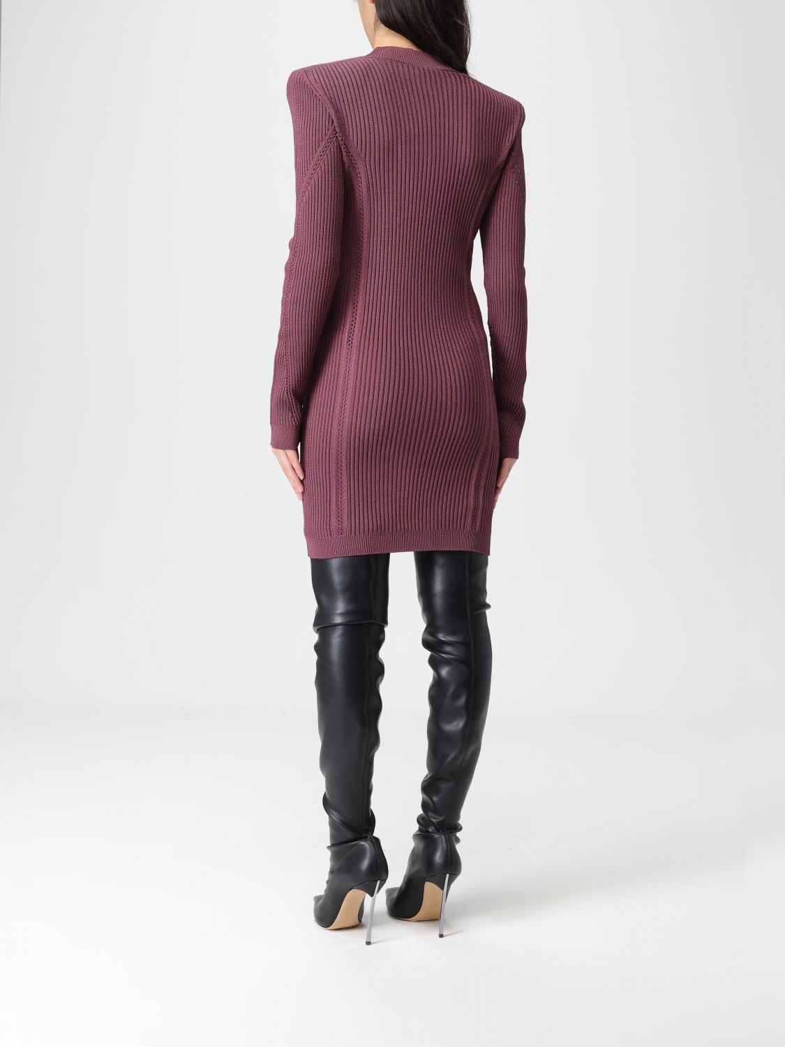 Balmain Balmain Dress Woman Violet Size XS / US 0-2 / IT 36-38 - 2 Thumbnail