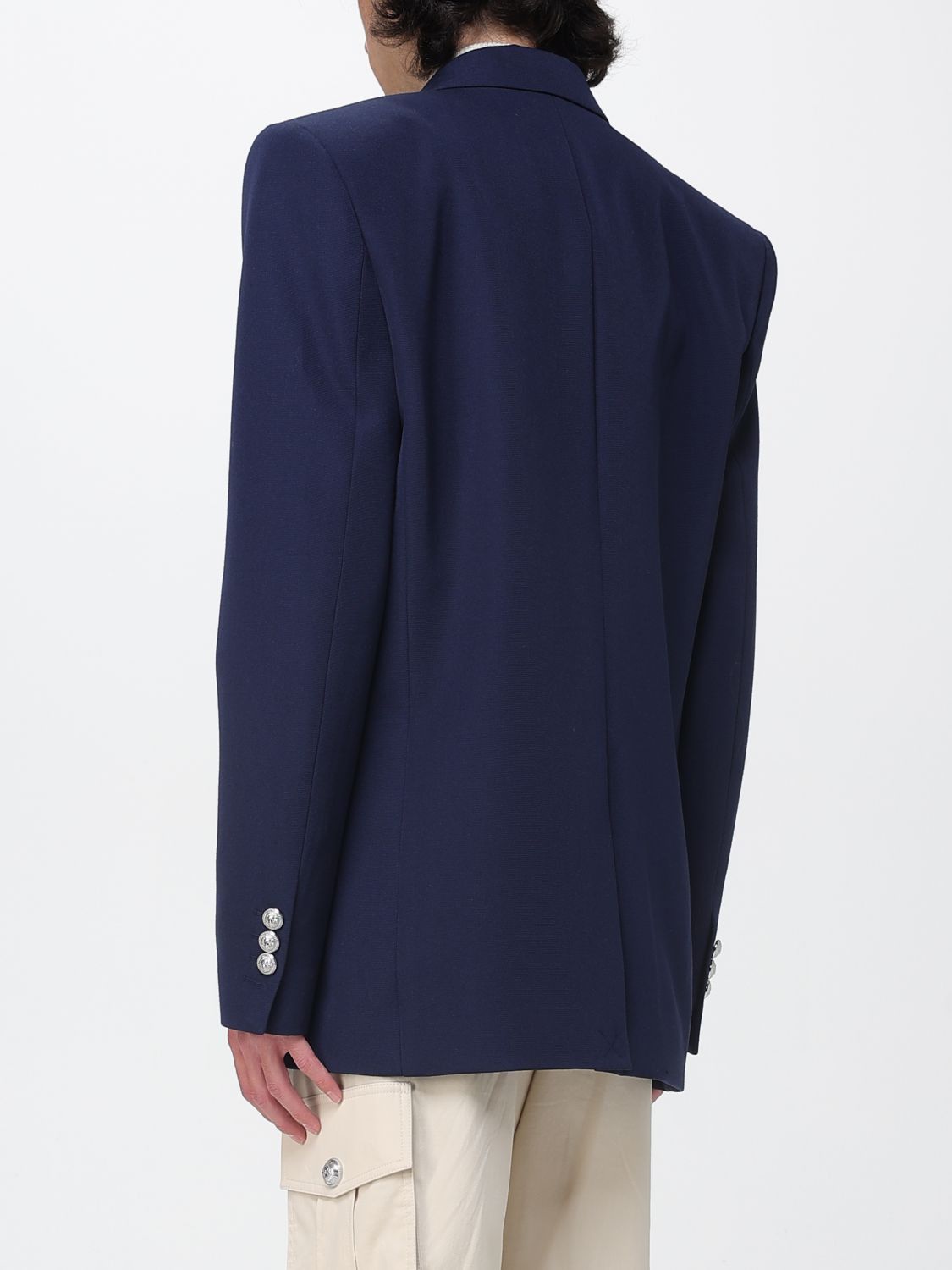Balmain Balmain Jacket Men Blue Size US L / EU 52-54 / 3 - 3 Thumbnail