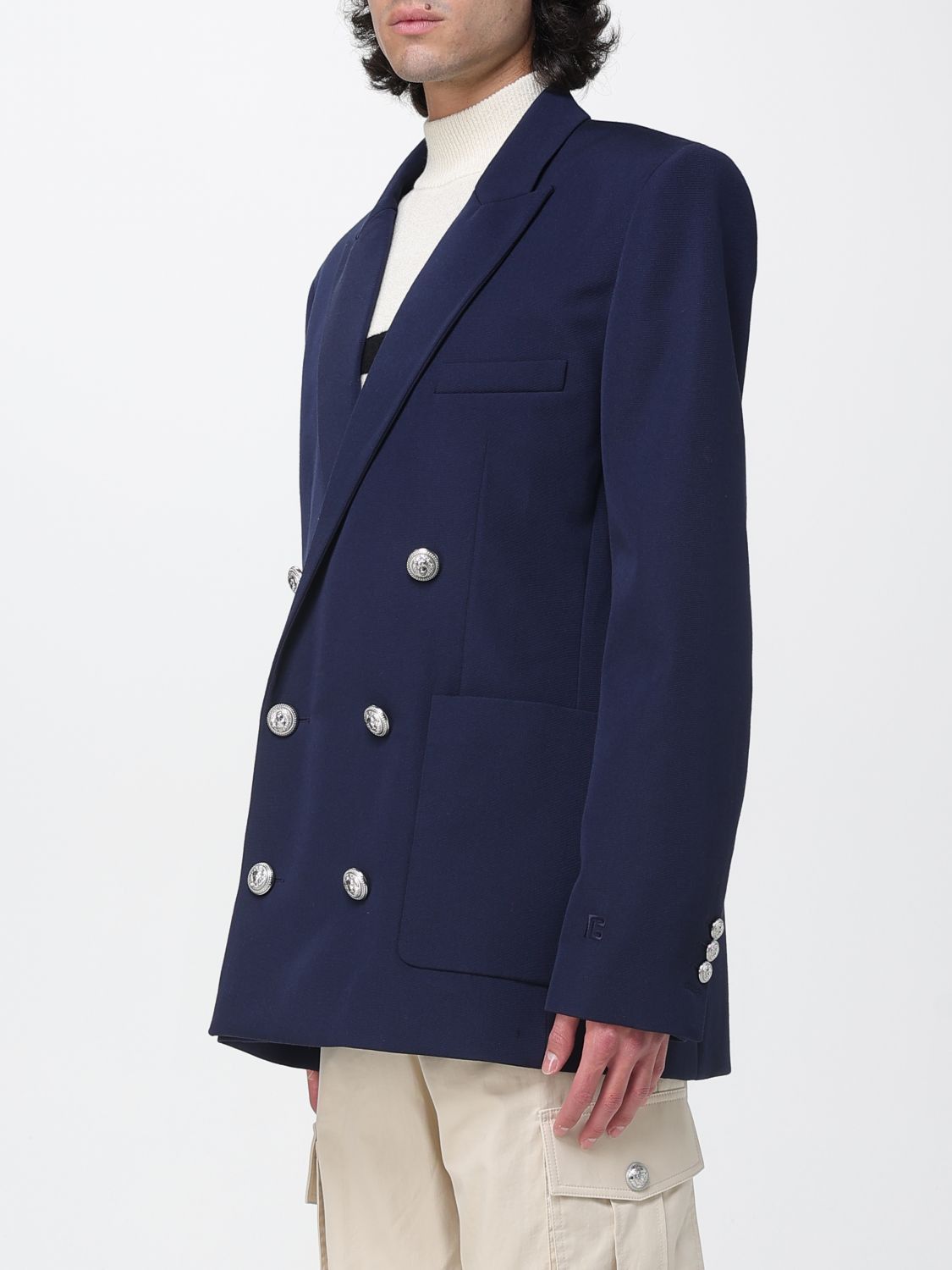 Balmain Balmain Jacket Men Blue Size US L / EU 52-54 / 3 - 4 Thumbnail