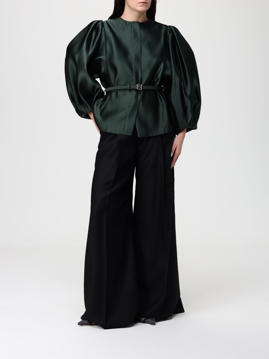 Fendi Fendi Jacket Woman Green Size XS / US 0-2 / IT 36-38 - 2 Thumbnail