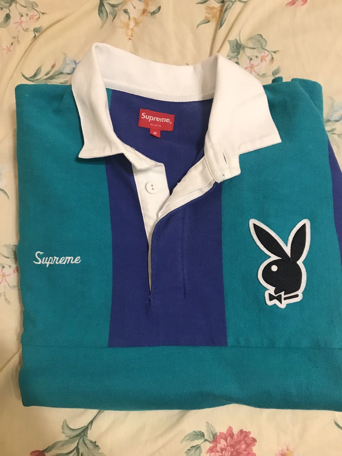 supreme ×play boy ラグビーシャツ ラグビー