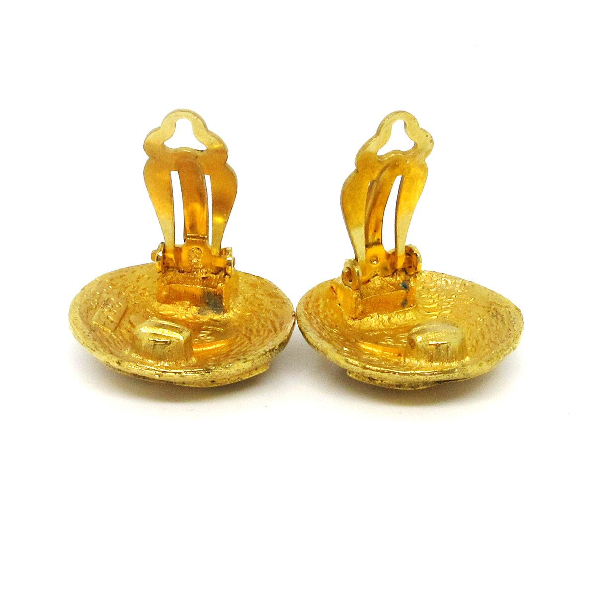 Chanel Chanel Vintage CC Round Clip-On Metal Size ONE SIZE - 3 Thumbnail