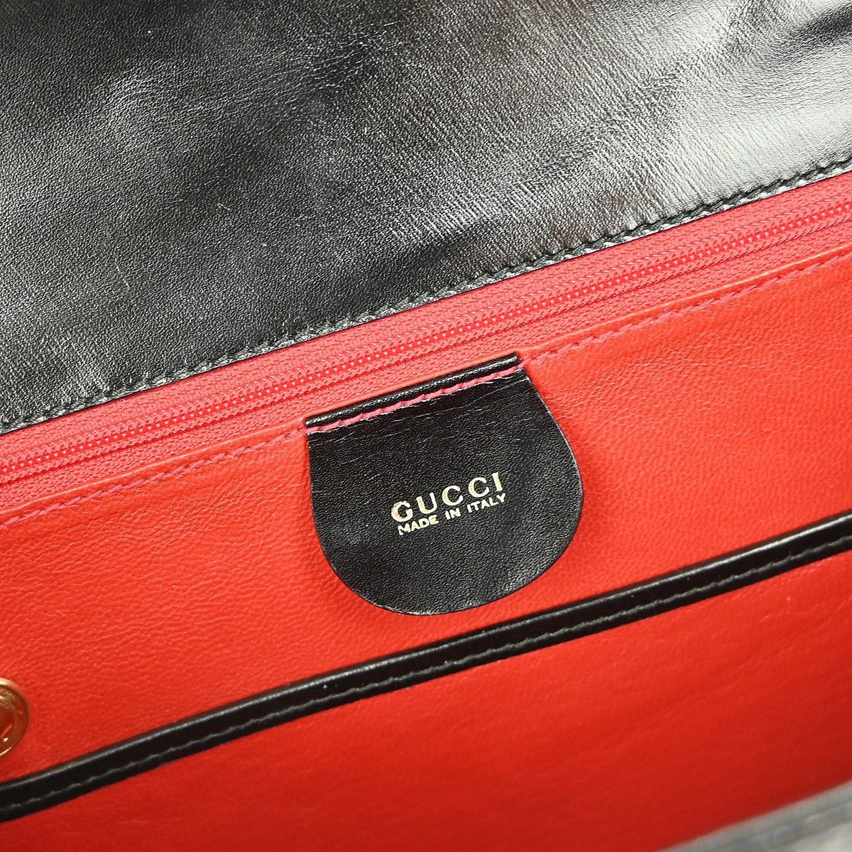 Gucci Gucci Vintage Convertible Bamboo Top Handle Bag Leather Size ONE SIZE - 4 Thumbnail