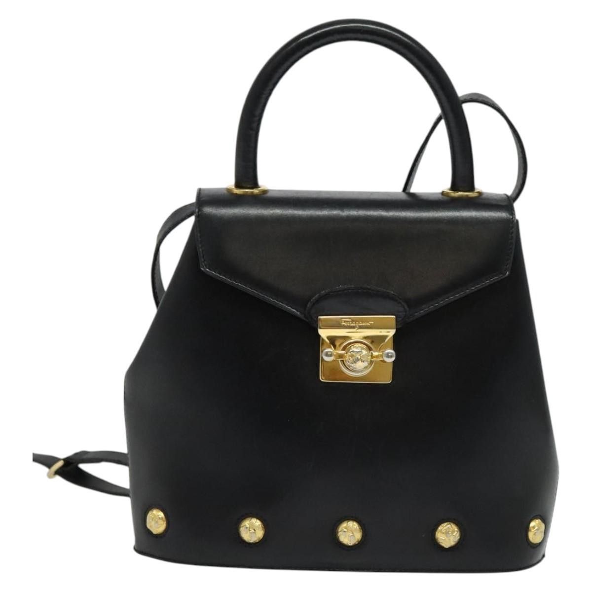 Salvatore Ferragamo Salvatore Ferragamo Vintage Handbag Leather Size ONE SIZE - 18 Thumbnail