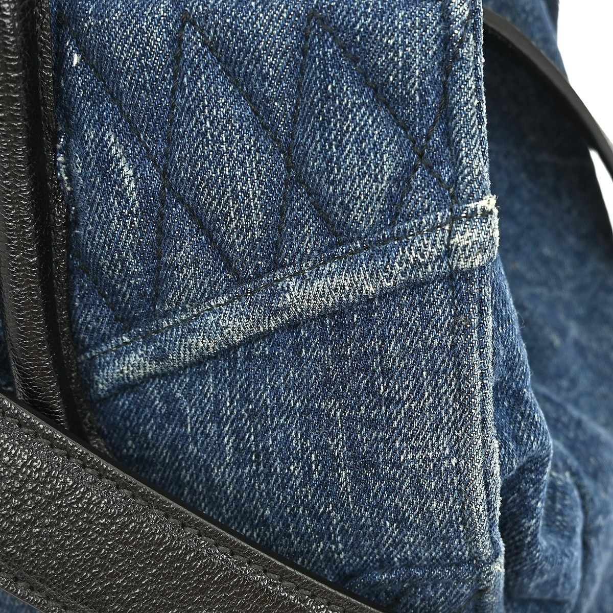 Miu Miu Miu Miu Biker Convertible Tote Denim with Leather Size ONE SIZE - 6 Thumbnail