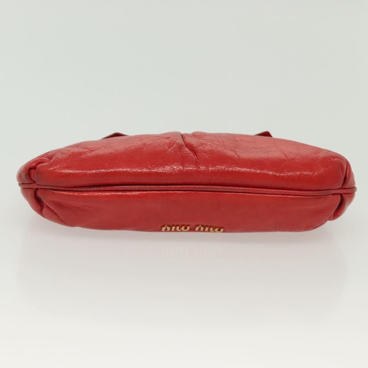 Miu Miu Miu Miu Zip Wristlet Pouch Leather Size ONE SIZE - 19 Thumbnail
