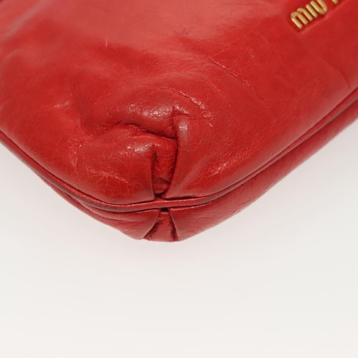 Miu Miu Miu Miu Zip Wristlet Pouch Leather Size ONE SIZE - 10 Thumbnail