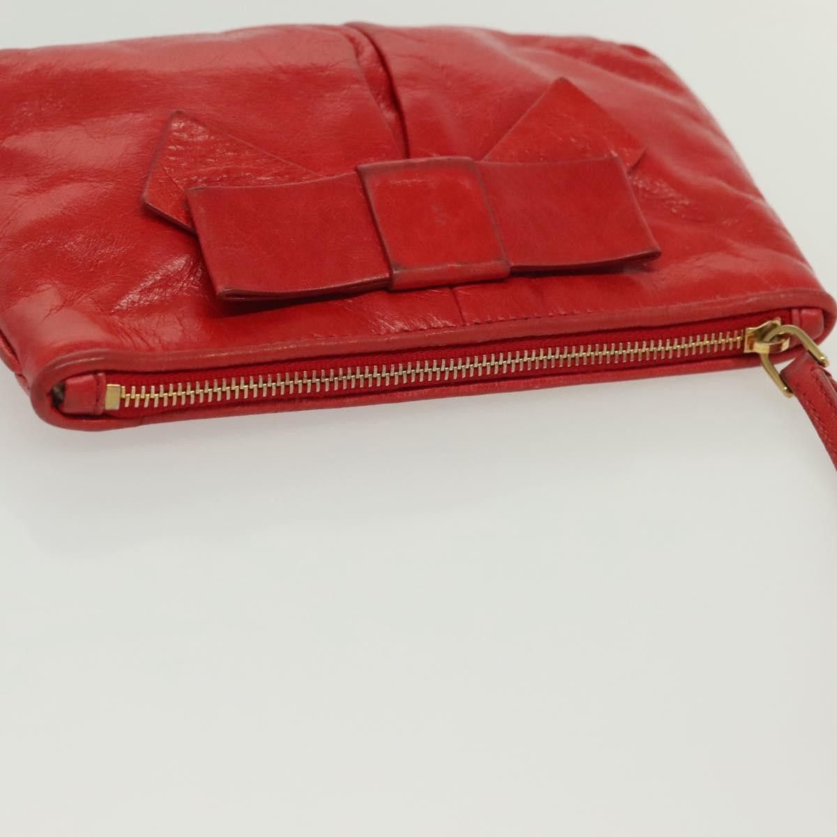 Miu Miu Miu Miu Zip Wristlet Pouch Leather Size ONE SIZE - 14 Thumbnail