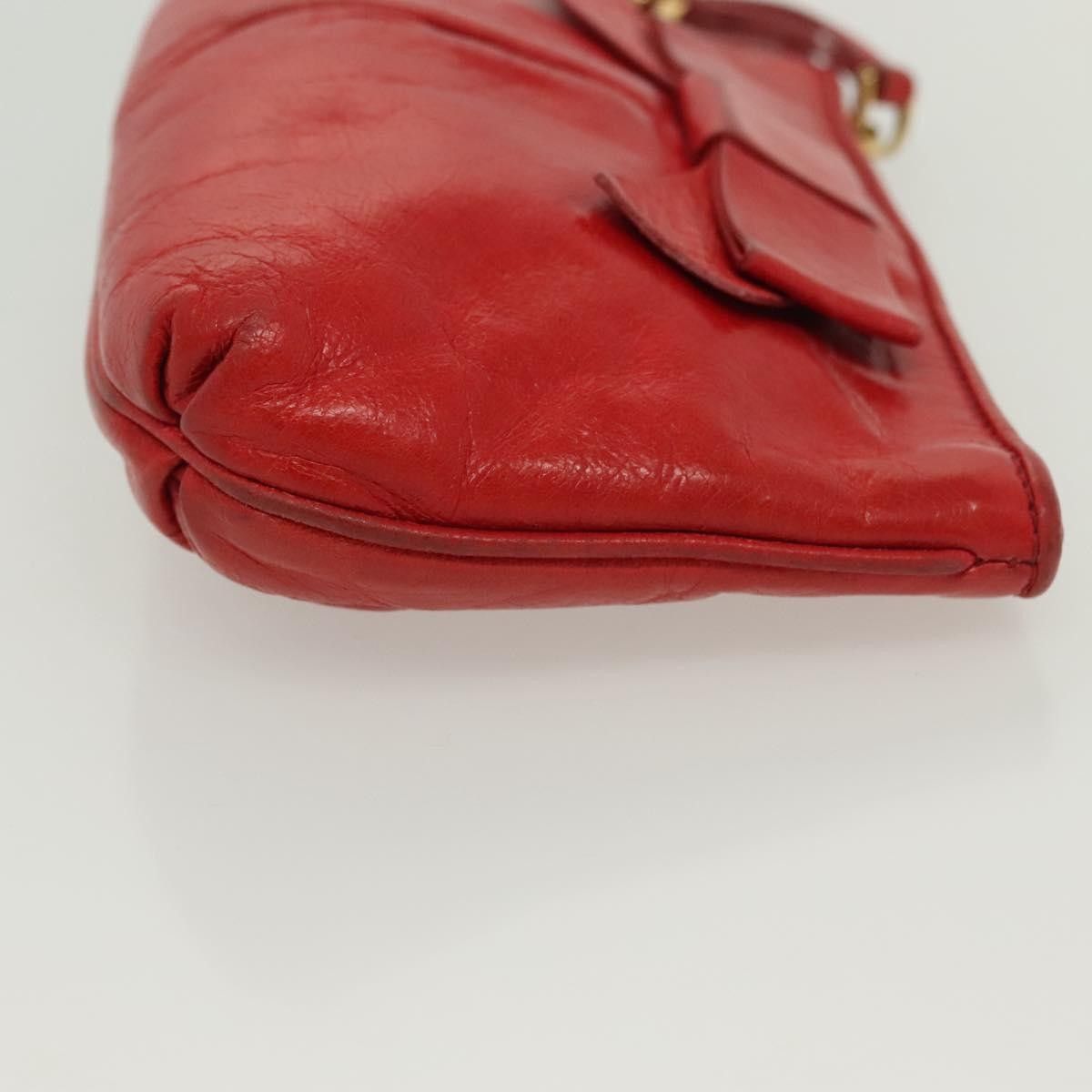 Miu Miu Miu Miu Zip Wristlet Pouch Leather Size ONE SIZE - 3 Thumbnail