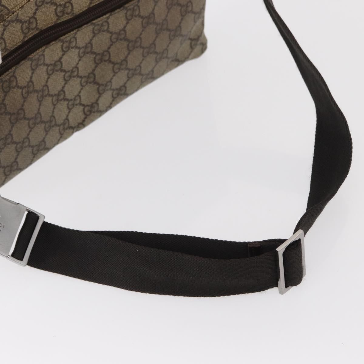Gucci Gucci Vintage Double Belt Bag GG Canvas with Leather Size ONE SIZE - 8 Thumbnail