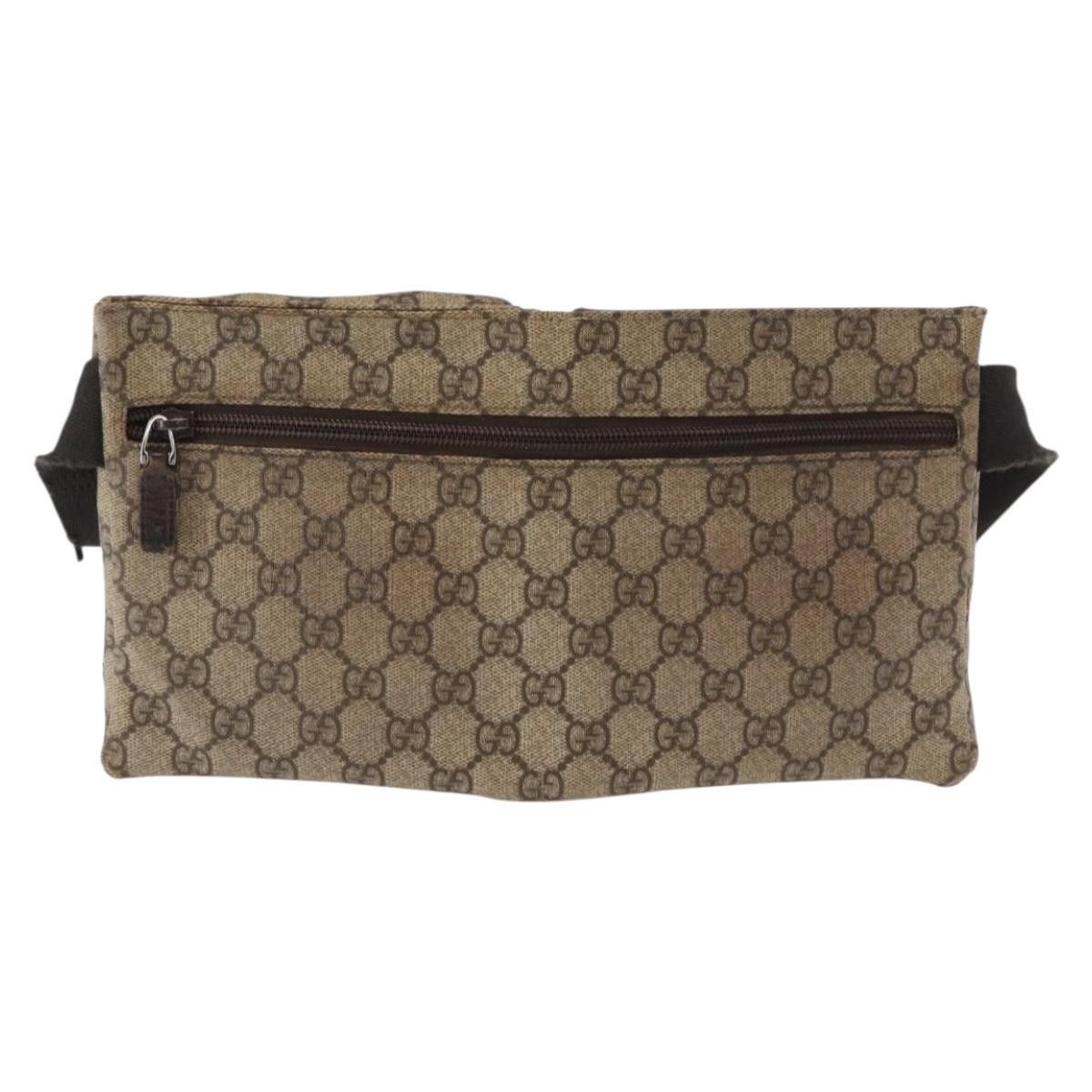 Gucci Gucci Vintage Double Belt Bag GG Canvas with Leather Size ONE SIZE - 2 Thumbnail