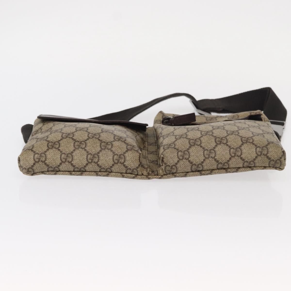 Gucci Gucci Vintage Double Belt Bag GG Canvas with Leather Size ONE SIZE - 17 Thumbnail