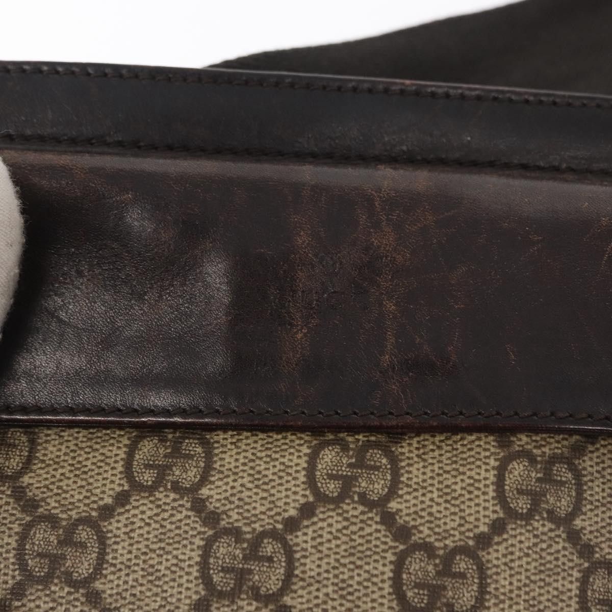Gucci Gucci Vintage Double Belt Bag GG Canvas with Leather Size ONE SIZE - 19 Thumbnail