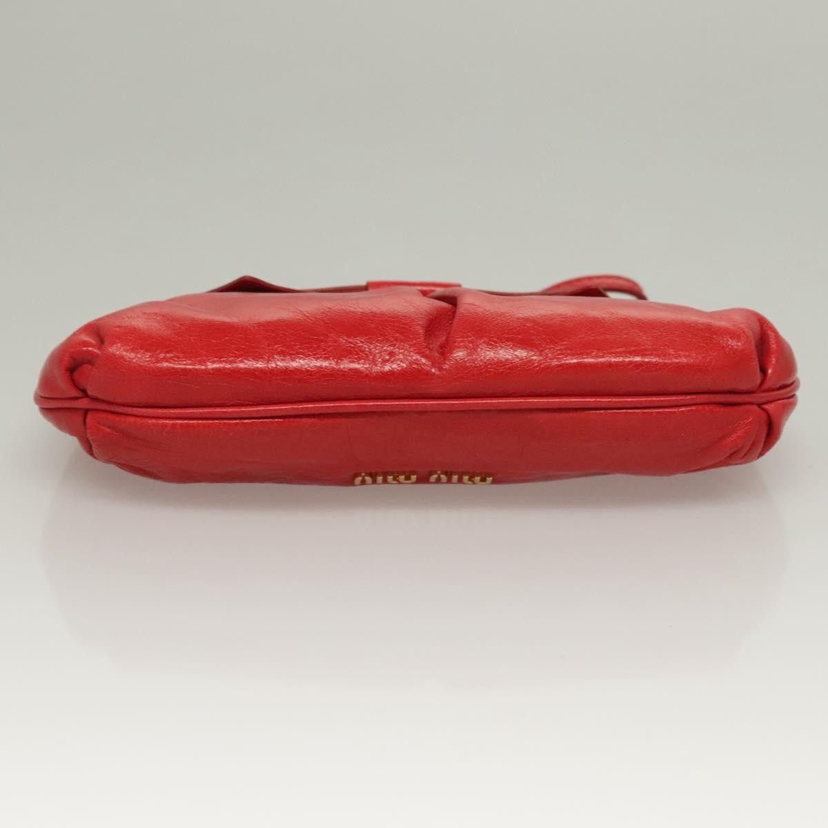Miu Miu Miu Miu Zip Wristlet Leather Size ONE SIZE - 16 Thumbnail