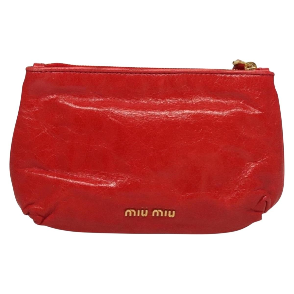 Miu Miu Miu Miu Zip Wristlet Leather Size ONE SIZE - 2 Thumbnail