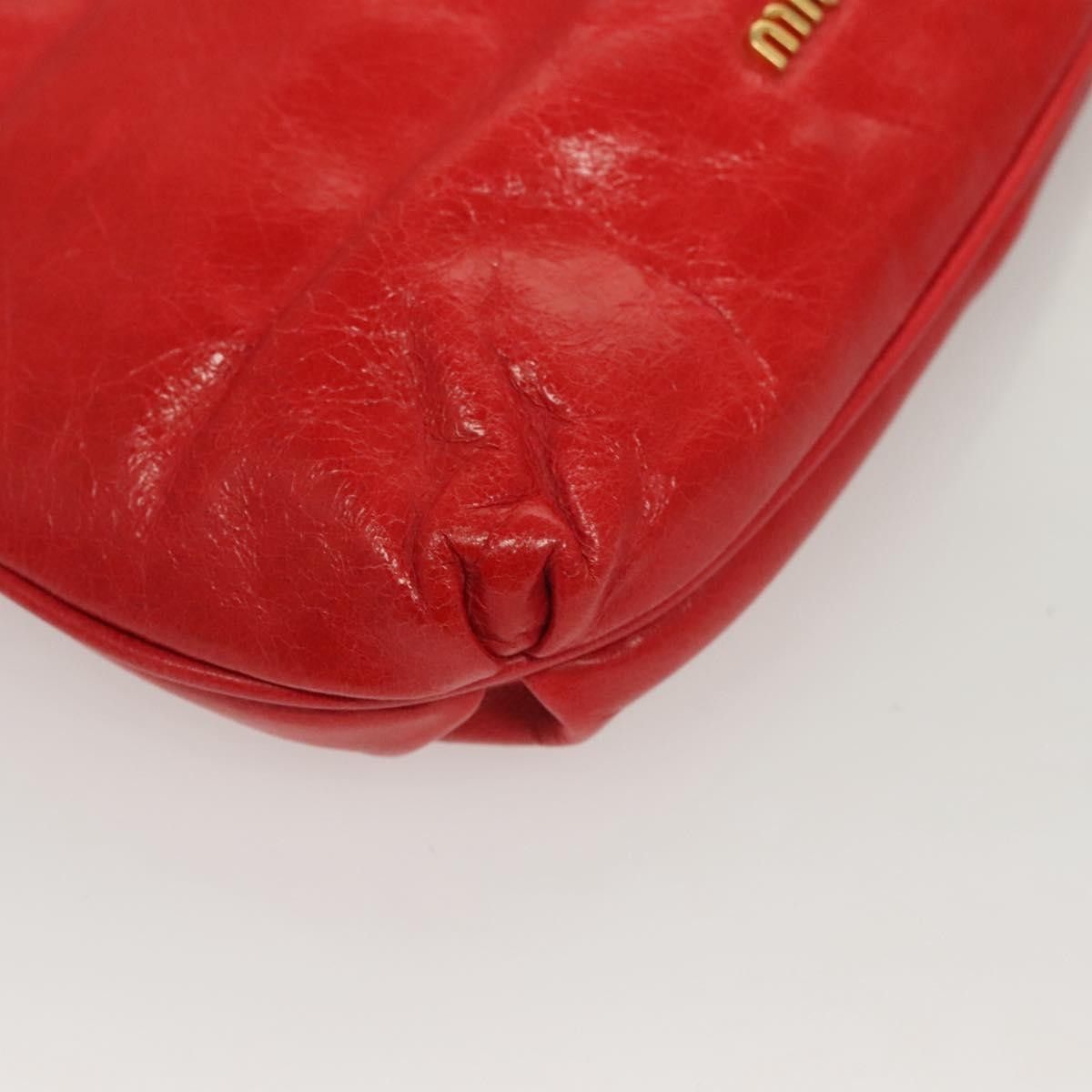 Miu Miu Miu Miu Zip Wristlet Leather Size ONE SIZE - 10 Thumbnail