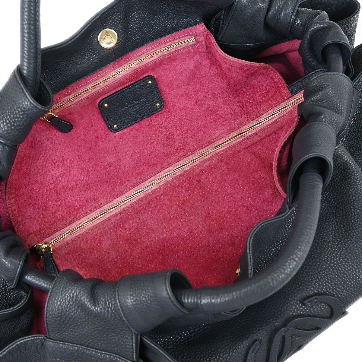 Loewe Loewe Anagram Logo Nappa Aire Hand Bag Leather Size ONE SIZE - 3 Thumbnail