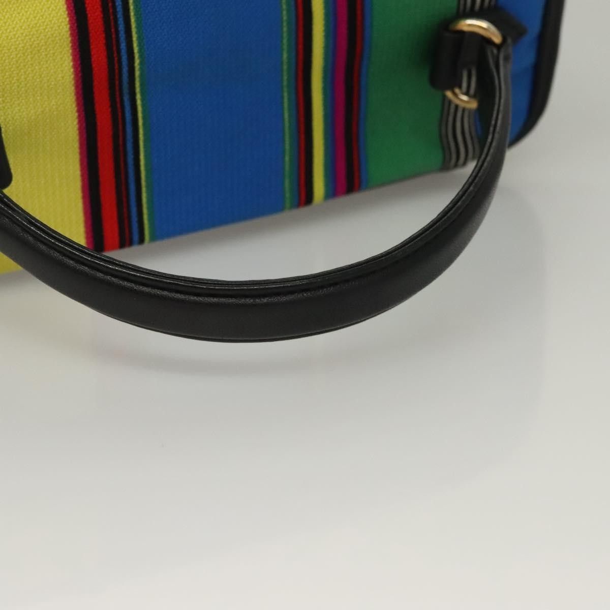 Versace Versace Vanity Hand Bag Canvas and Leather Size ONE SIZE - 17 Thumbnail