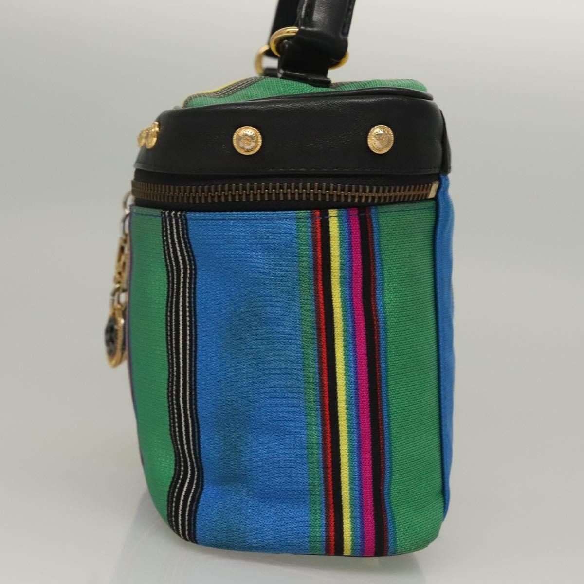 Versace Versace Vanity Hand Bag Canvas and Leather Size ONE SIZE - 3 Thumbnail