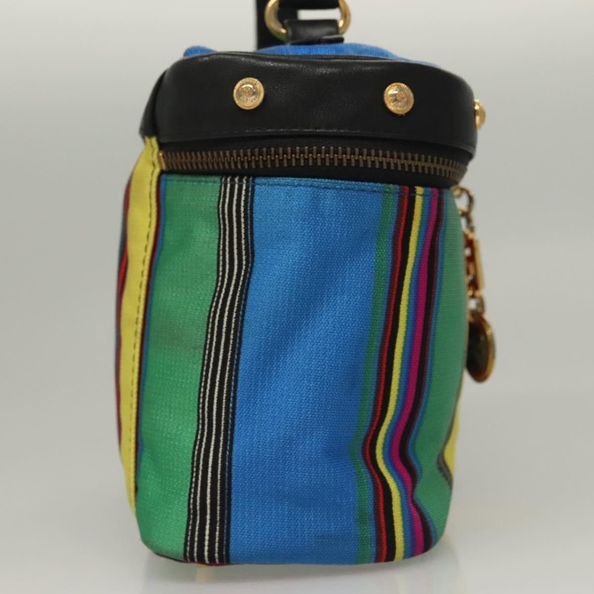 Versace Versace Vanity Hand Bag Canvas and Leather Size ONE SIZE - 4 Thumbnail