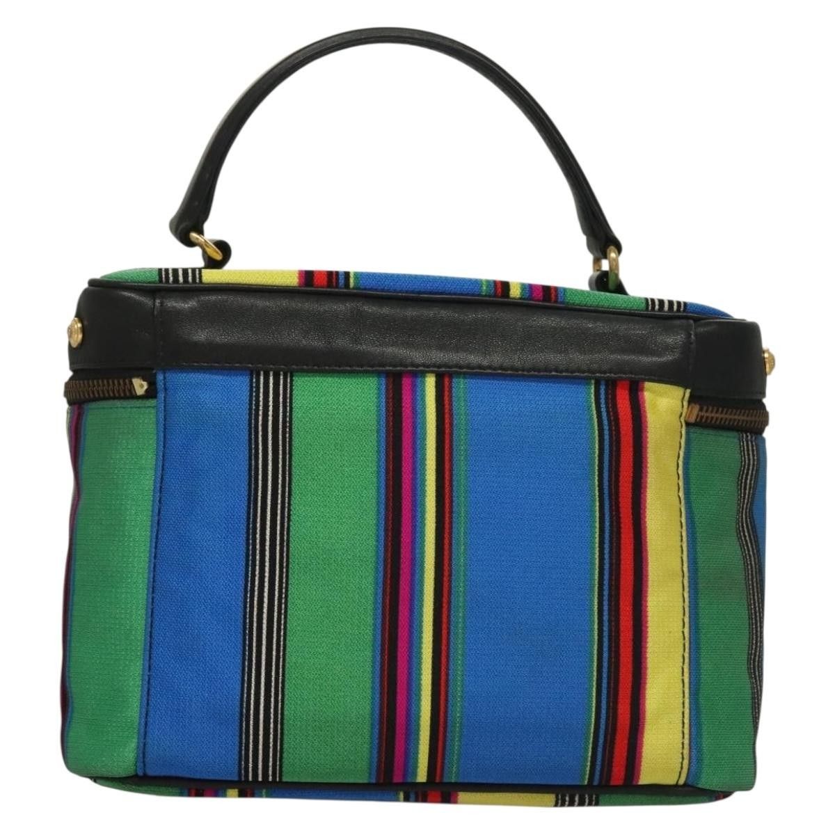 Versace Versace Vanity Hand Bag Canvas and Leather Size ONE SIZE - 2 Thumbnail