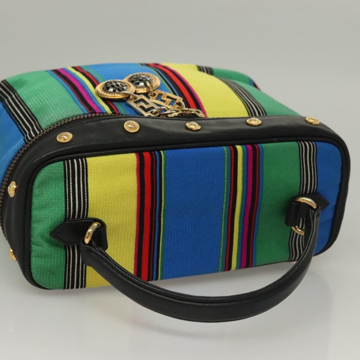 Versace Versace Vanity Hand Bag Canvas and Leather Size ONE SIZE - 7 Thumbnail