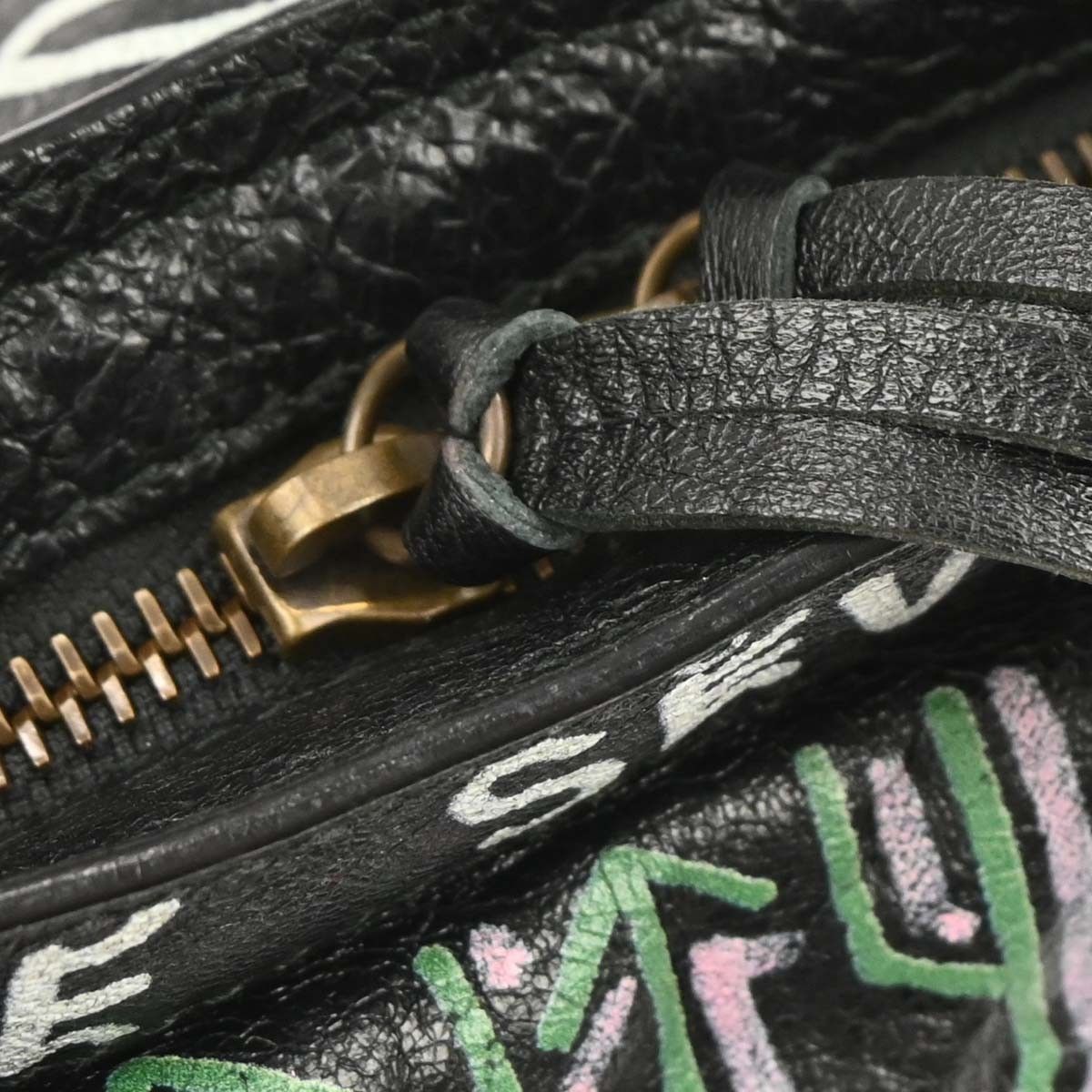 Balenciaga Balenciaga City Graffiti Classic Studs Bag Leather Size ONE SIZE - 10 Thumbnail