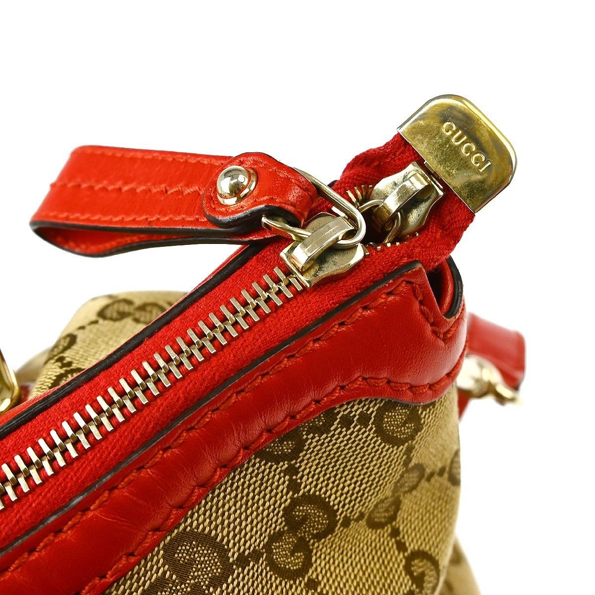 Gucci Gucci Sukey Top Handle Satchel GG Canvas with Leather Size ONE SIZE - 8 Thumbnail