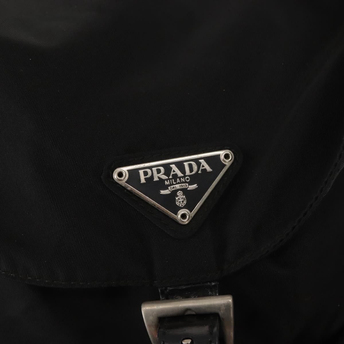 Prada Prada Vela Double Front Pocket Backpack Tessuto with Saffiano Leather Size ONE SIZE - 12 Thumbnail