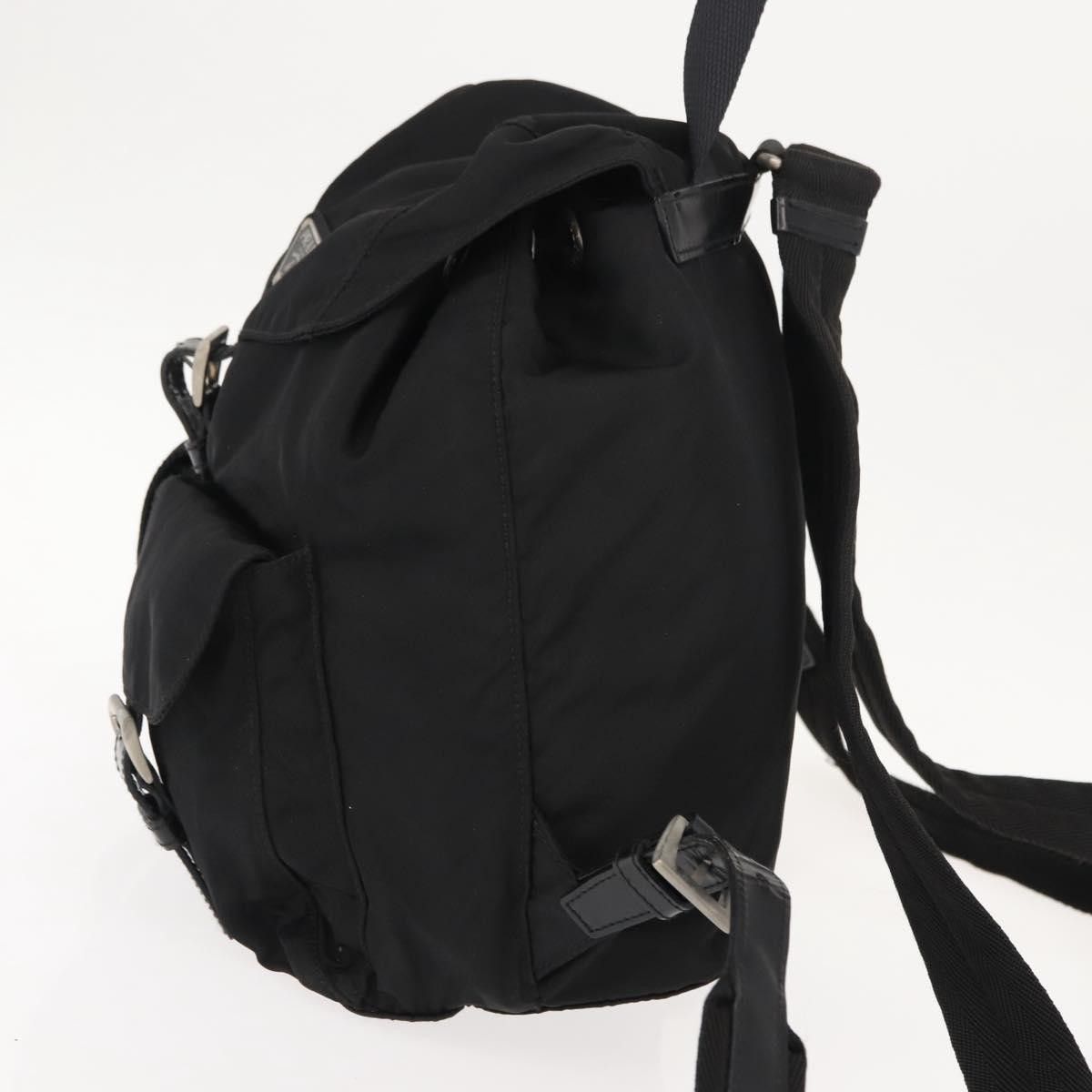 Prada Prada Vela Double Front Pocket Backpack Tessuto with Saffiano Leather Size ONE SIZE - 3 Thumbnail