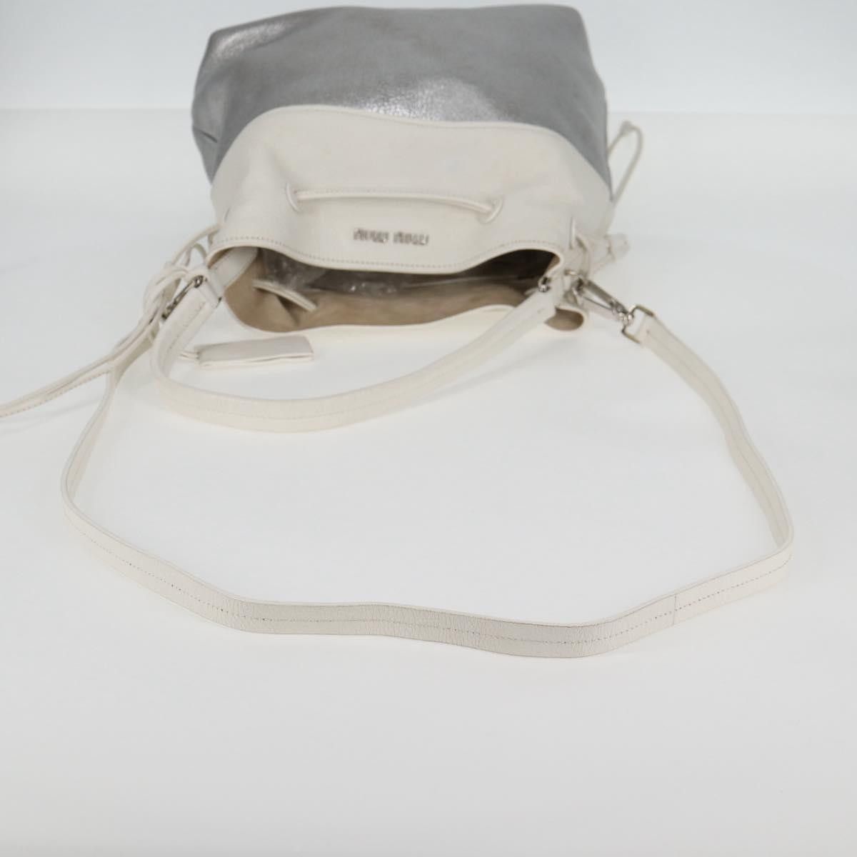 Miu Miu Miu Miu Drawstring Satchel Leather Size ONE SIZE - 7 Thumbnail
