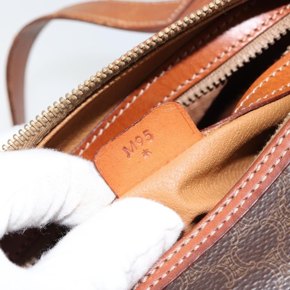 Celine Celine Vintage Macadam Handbag Canvas and Leather Size ONE SIZE - 7 Thumbnail
