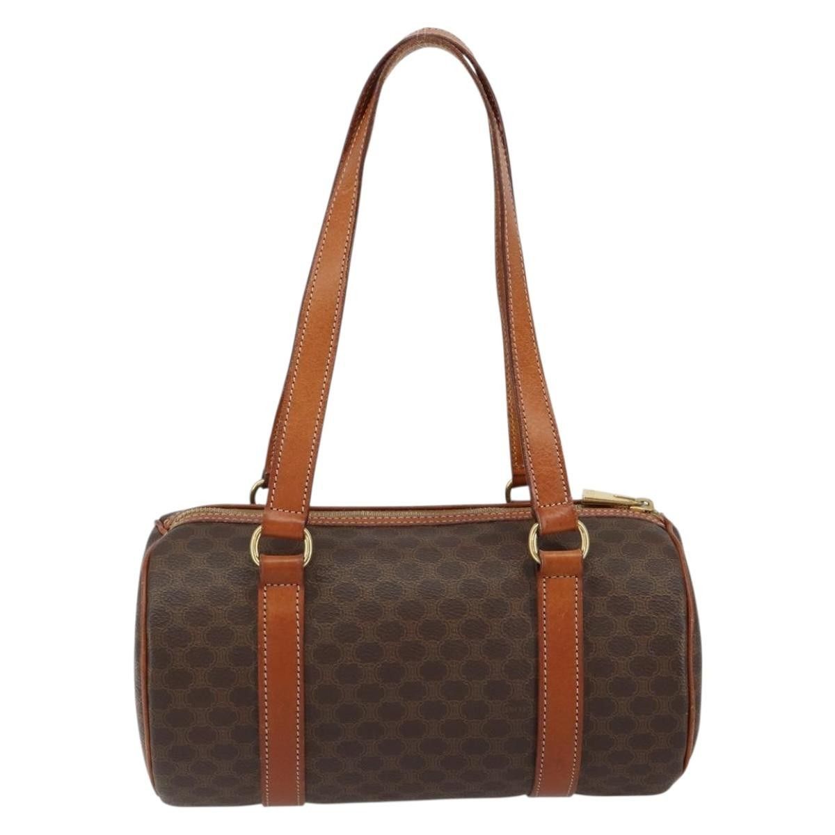 Celine Celine Vintage Macadam Handbag Canvas and Leather Size ONE SIZE - 2 Thumbnail