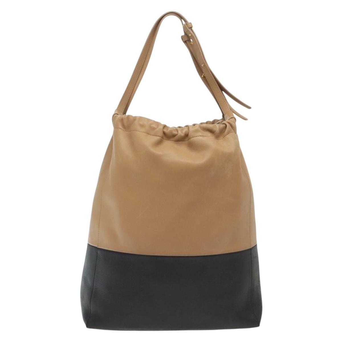 Celine Celine Bicolor Drawstring Cabas Tote Leather Size ONE SIZE - 2 Thumbnail