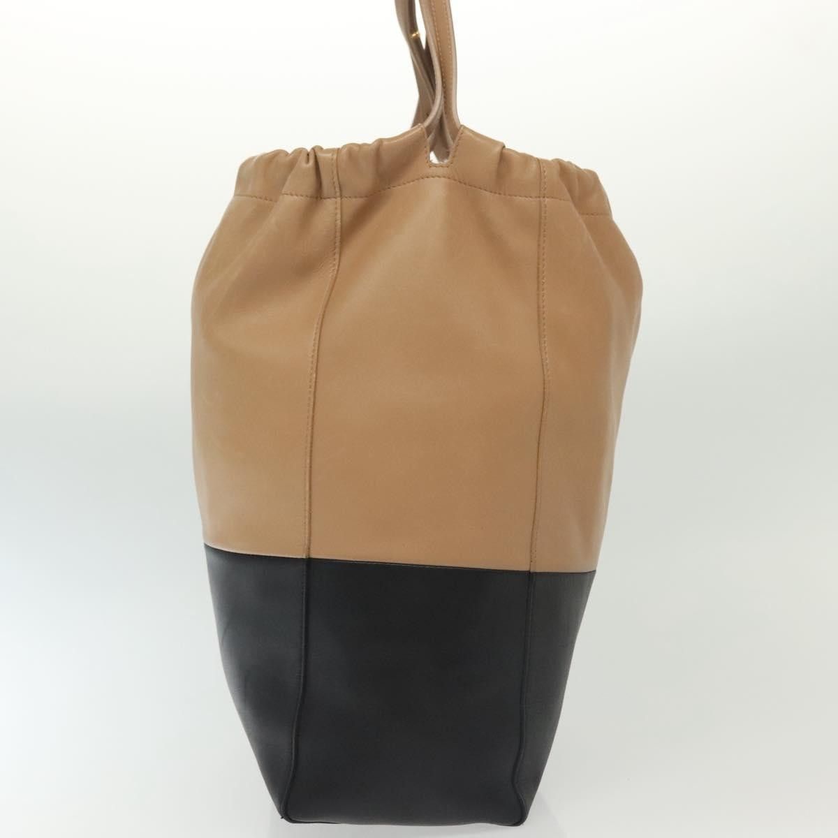 Celine Celine Bicolor Drawstring Cabas Tote Leather Size ONE SIZE - 3 Thumbnail