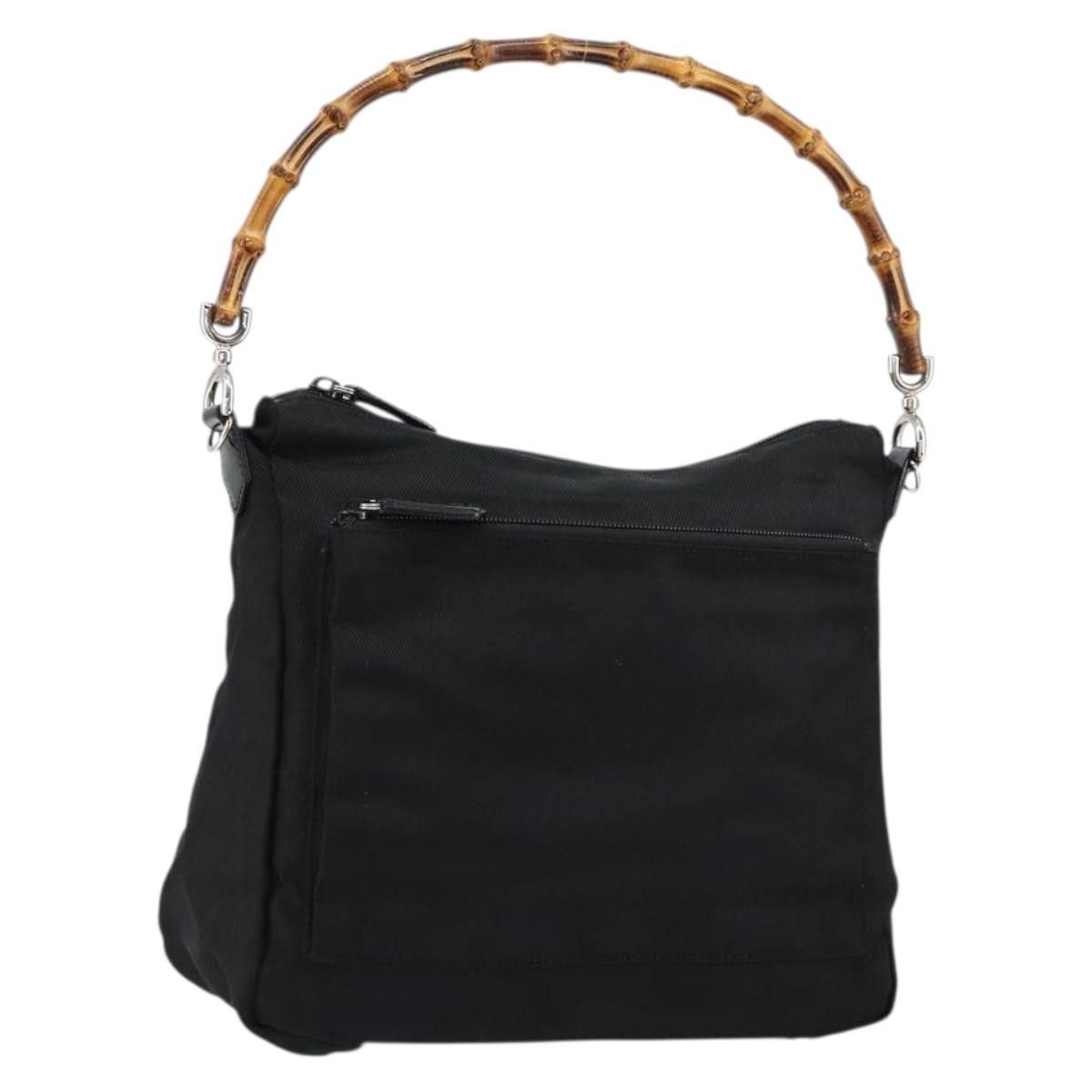 Gucci Gucci Vintage Bamboo Handle Nylon Size ONE SIZE - 15 Thumbnail